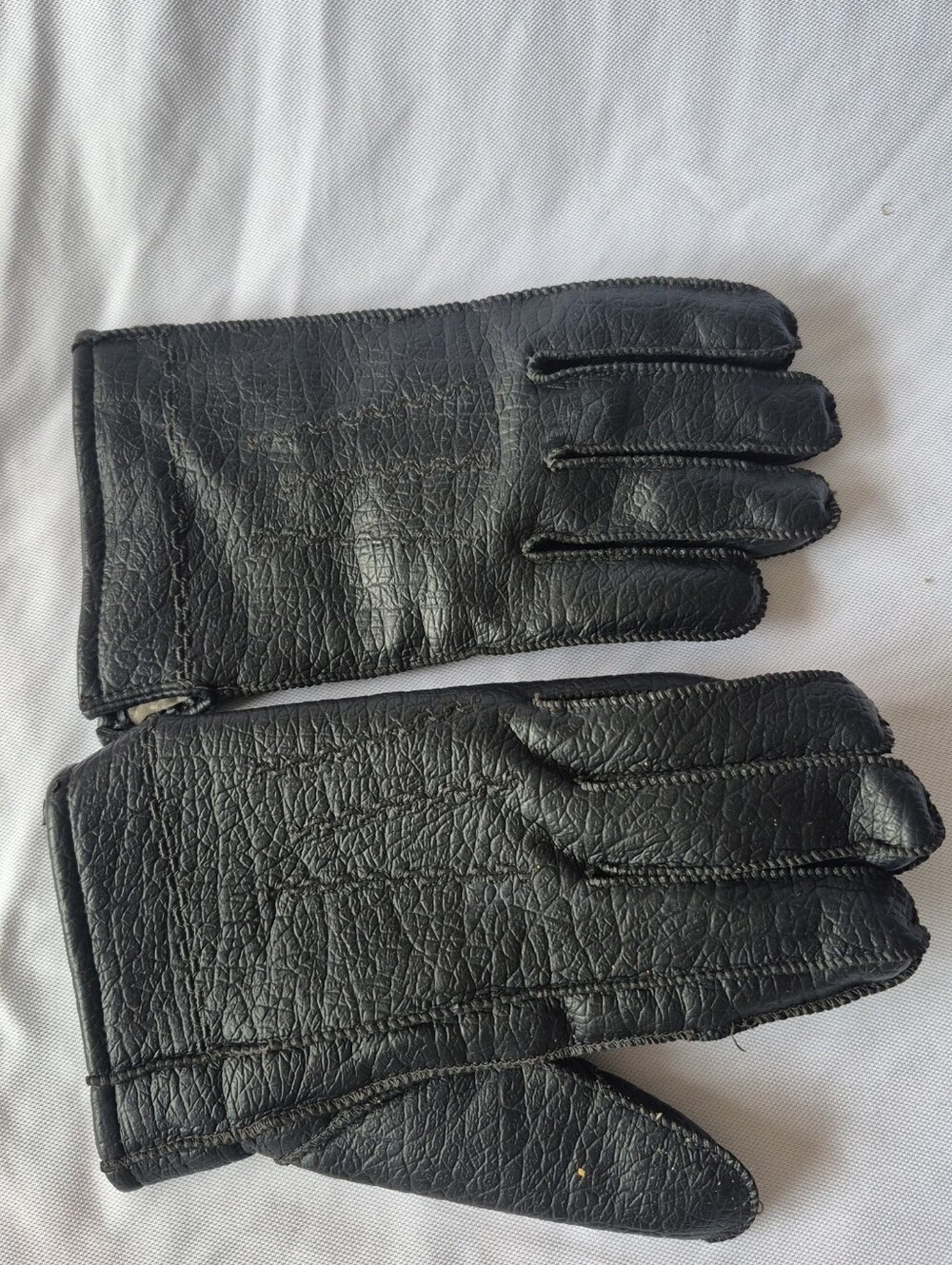 ×2 Black and x1 Brown Leather Gloves